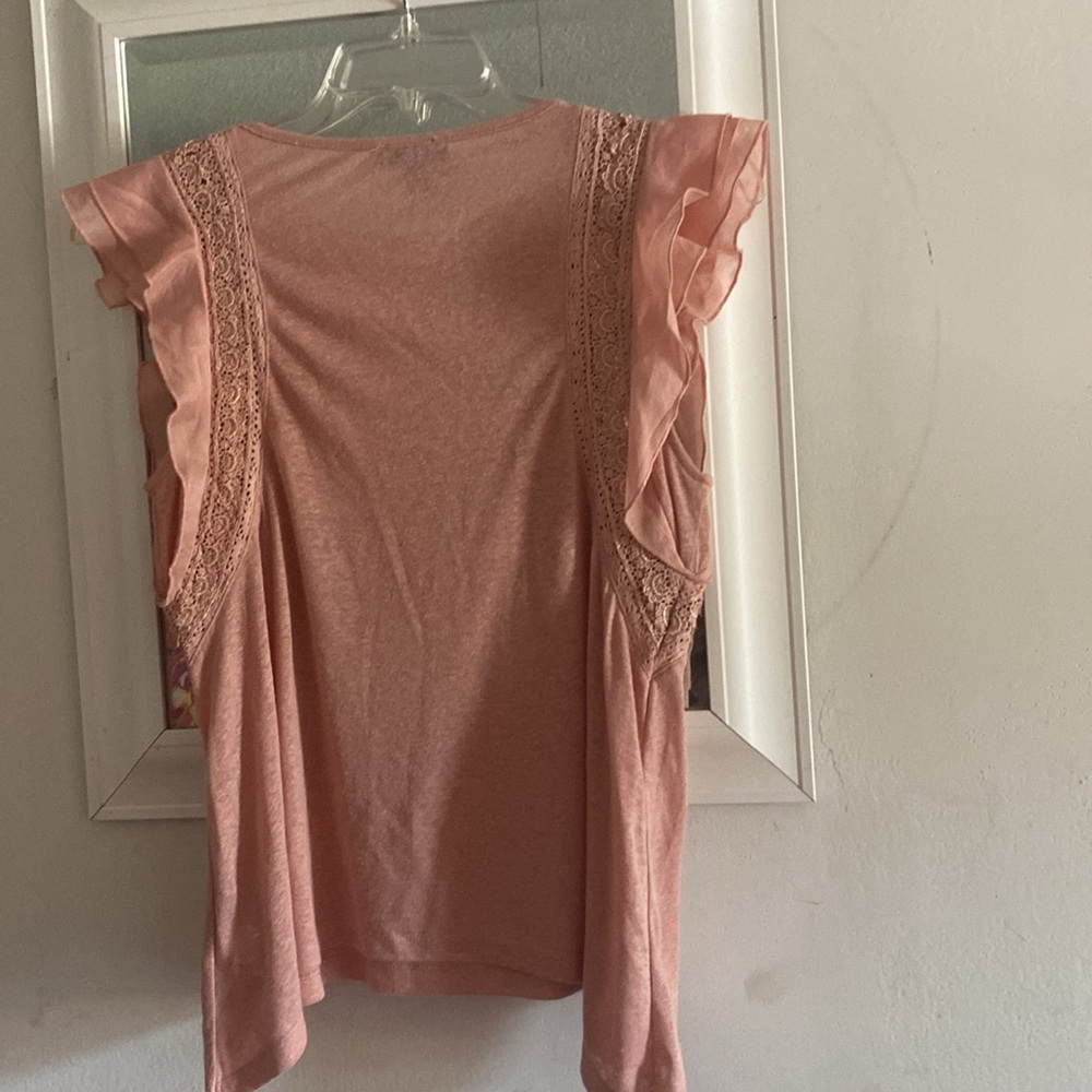 Jessica Simpson Pink Ruffled Blouse - Picture 7 of 10